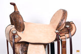 HILASON Flex Tree Western Horse Saddle in American Leather Barrel Trail | American Saddle Horse | Leather Saddle | Western Saddle | Saddle for Horses | Horse Saddle Western