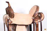 Flex Tree Western Horse Saddle In American Leather Barrel Trail By Hilason