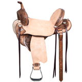 16 In Flex Tree Western Horse Saddle In American Leather Barrel Trail By Hilason