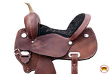 HILASON Western Horse Saddle Leather Barrel Racing Trail Pleasure | Treeless for Horses
