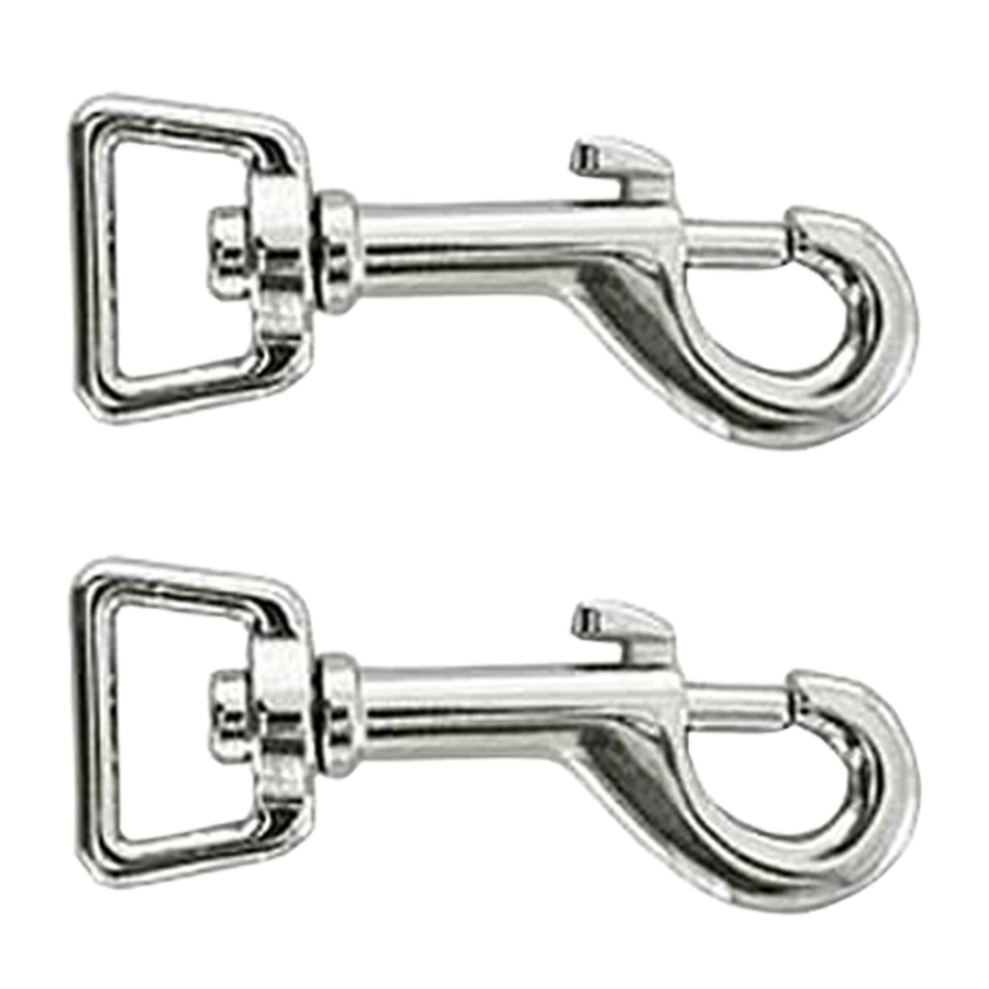 2 Pack 3/4 In. Die Cast Hilason Bolt Snap Loopeye Nickle Plated - Uhorse