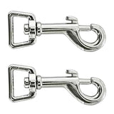 2pk 3/4 In. Die Cast Hilason Bolt Snap Loopeye Nickel Plt. by Hilason – Cowboy and equestrian accessories