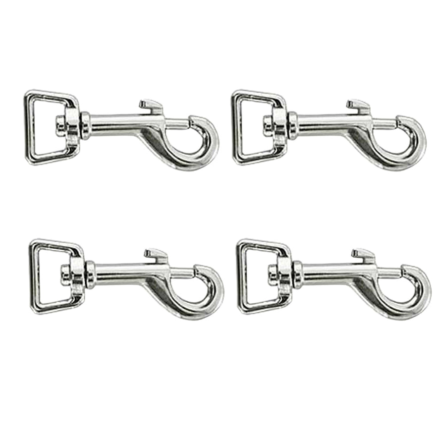 4 Pack 3/4 In. Die Cast Hilason Bolt Snap Loopeye Nickle Plated - Uhorse