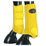 HILASON H. Front Leg Neoprene Shock Absorbing Sport Boot Yellow Large by Hilason – Cowboy and equestrian accessories