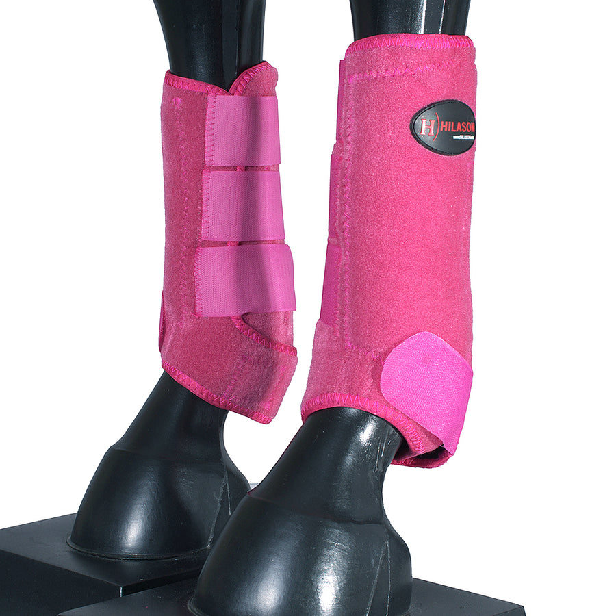 HILASON Horse Front Leg Neoprene Shock Absorbing Sport Boot Pink Medium - Uhorse
