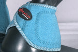 HILASON Bell Boots for Horses No Turn Protection Comfort & Durability Quick Wrap Hook and Loop Jumping Sold in Pairs