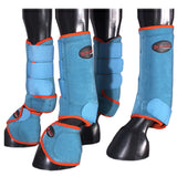 HILASON L M S Horse Front Rear Hind Leg Sport Boots & Bell Boots 6 Pack