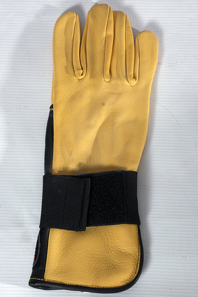 HILASON Bull Riding Gloves Genuine Leather Right-Hand SIZE (6" to 10") | Horse Horseback Women Men