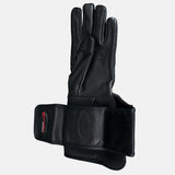 Hilason Bull Riding Gloves Pro Rodeo Genuine Leather Black Left Hand