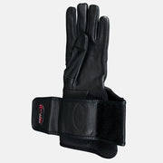 HILASON Bull Riding Gloves Pro Rodeo Genuine Leather Black Left Hand (6