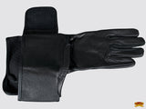 Hilason Bull Riding Gloves Pro Rodeo Genuine Leather Black Right Hand