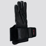 size 6 Hilason Bull Riding Gloves Pro Rodeo Leather Black Right Hand - Uhorse