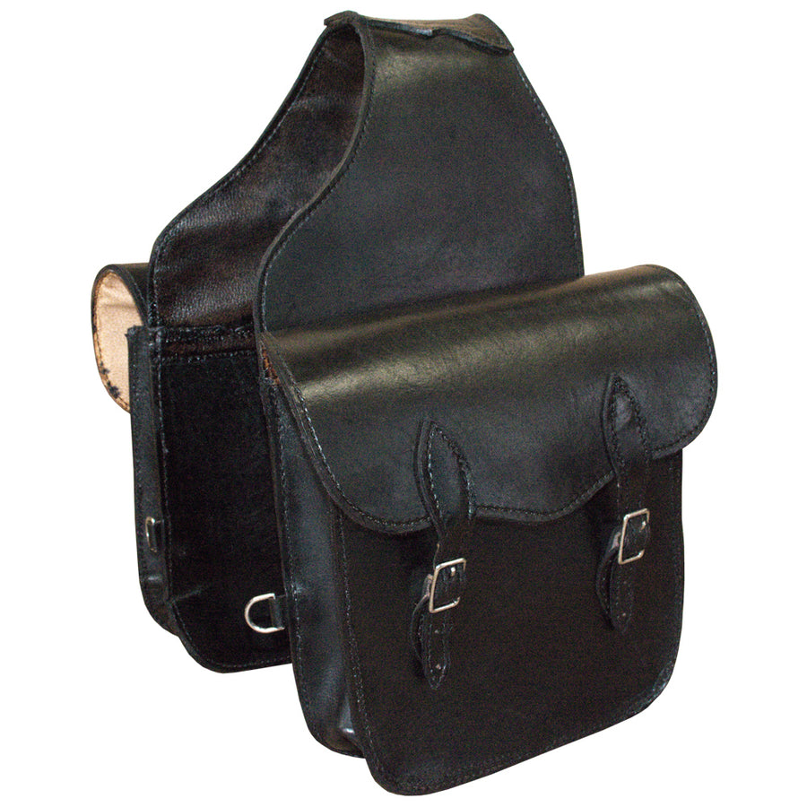 Hilason W. H. Leather Saddle Bag Heavyduty Traditional Trail Ride – by Hilason – Cowboy and equestrian accessories