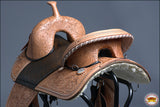 HILASON Western Horse Treeless Trail Barrel Racing American Leather Saddle| Horse Saddle | Western Saddle | Treeless Saddle | Saddle for Horses | Horse Leather Saddle