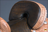 Hilason Western Horse Treeless Trail Barrel Racing American Leather Saddle