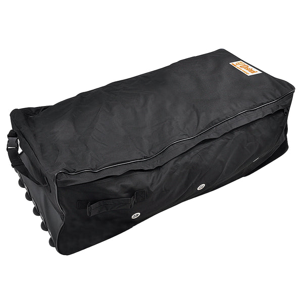 Black nylon wheeled travel bag with handles - Uhorse