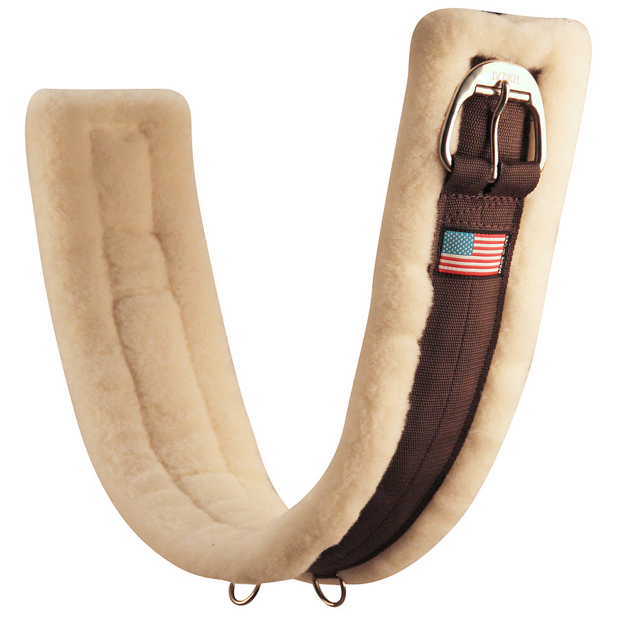 30 In Horse Cinch Roller Buckle Deluxe Wool Back Natural Made Usa - Uhorse