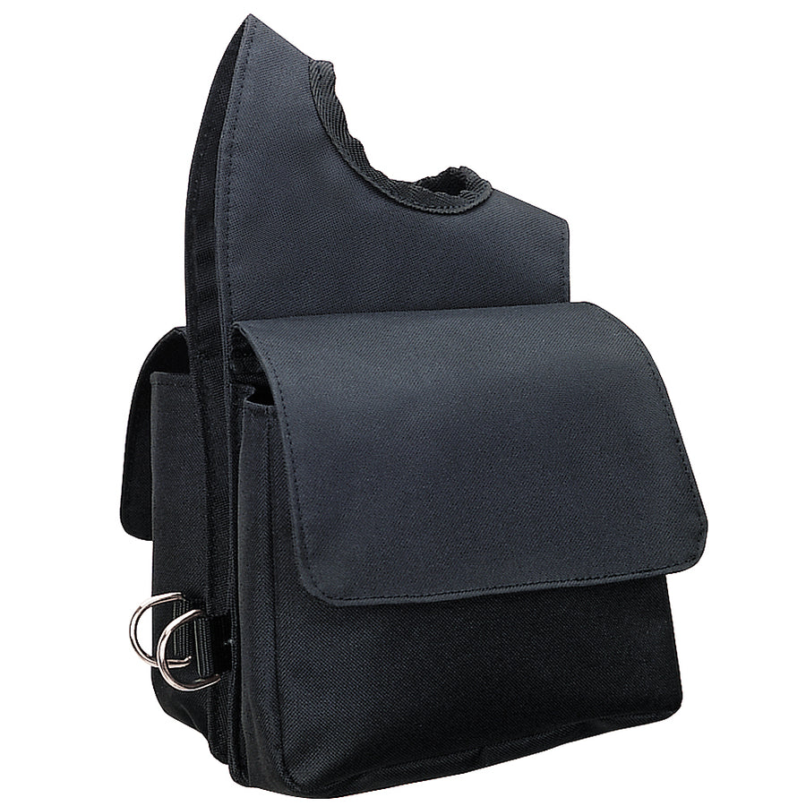 Nylon Pommel Horse Saddle Bag Western Tack Black - Uhorse