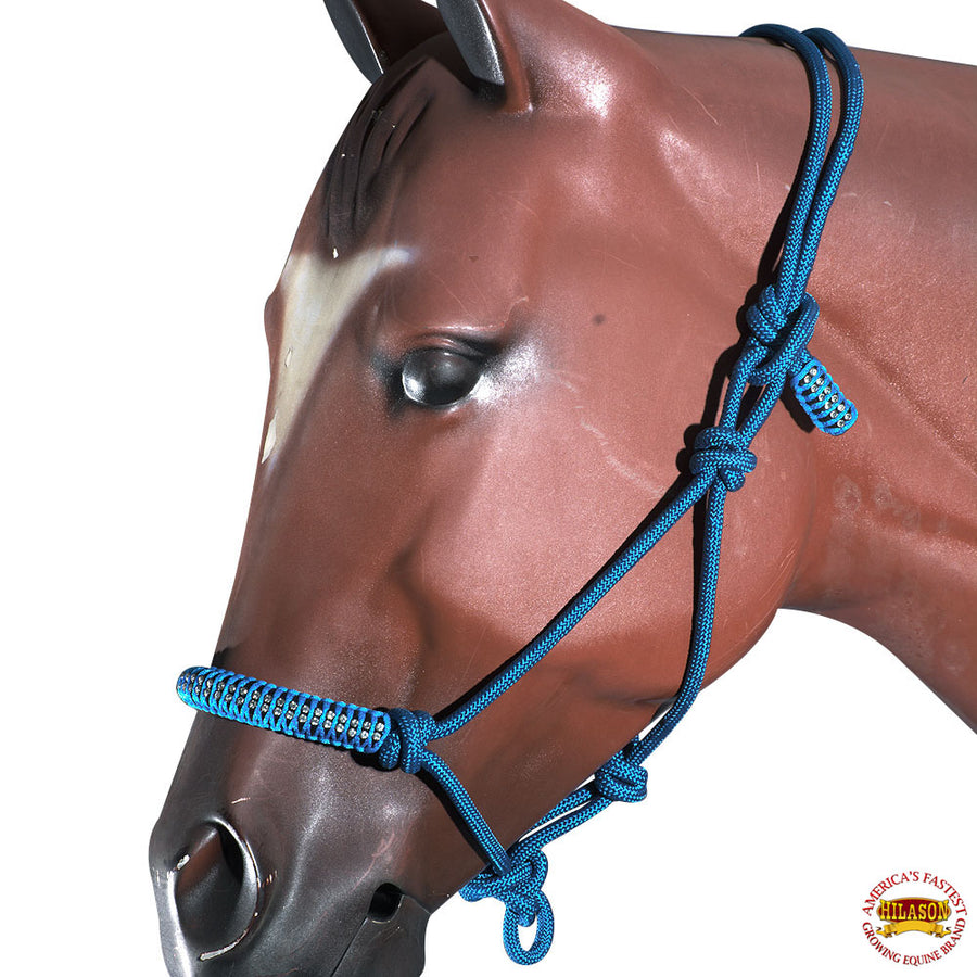 Hilason Horse Headstall Breast Collar Halter Reins Tack Braided Paracord