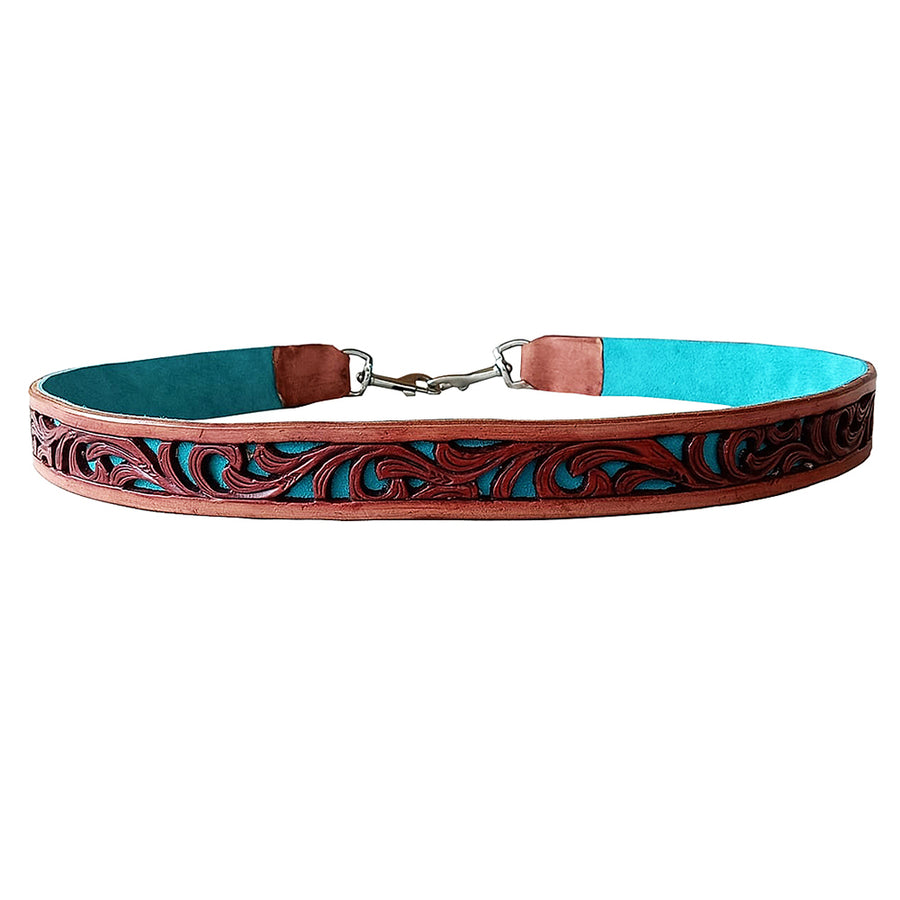 American Darling Hand Tooled Genuine Leather Crossbody Handle Strap for Bags Wallet Purse Clutch - Uhorse
