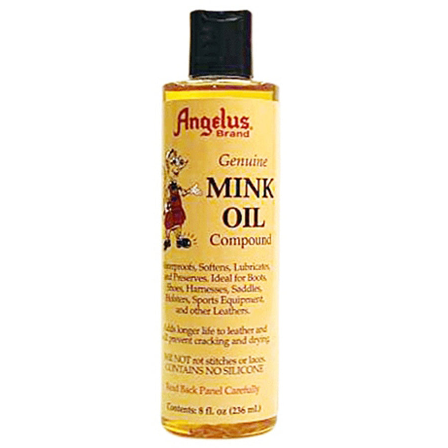 8 Oz Angelus Genuine Leather Mink Oil Liquid Compound by Hilason – Cowboy and equestrian accessories