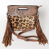 American Darling Clutch Hand Tooled Hair On Genuine Leather Women Bag Western Handbag Purse