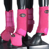 HILASON L M S Horse Front Rear Hind Leg Sport Boots & Bell Boots 6 Pack | Horse Leg Boots | Horse Jumping Boots | Horse Boots