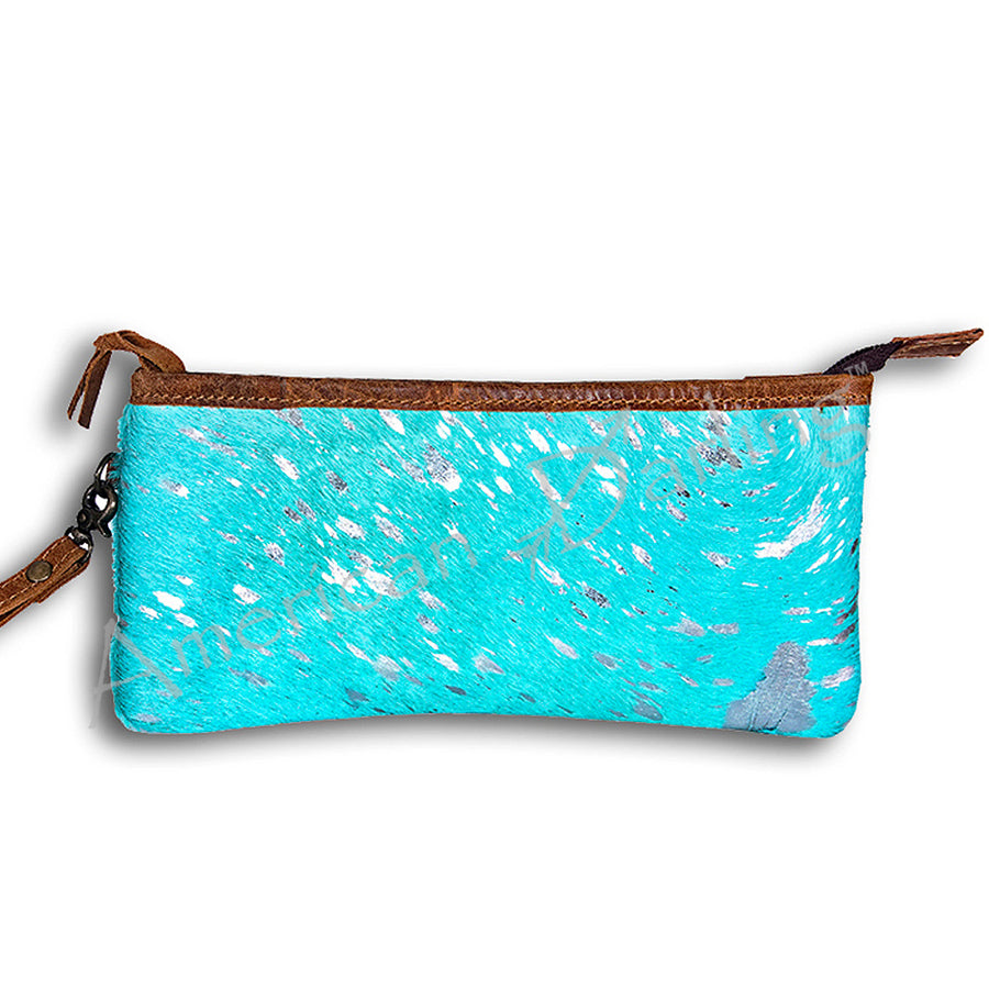 American Darling Hair-On Cowhide Wristlet Bag - Uhorse