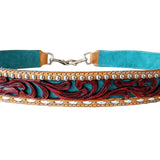 American Darling Full Grain Genuine Leather hand Tooled Handle Strap