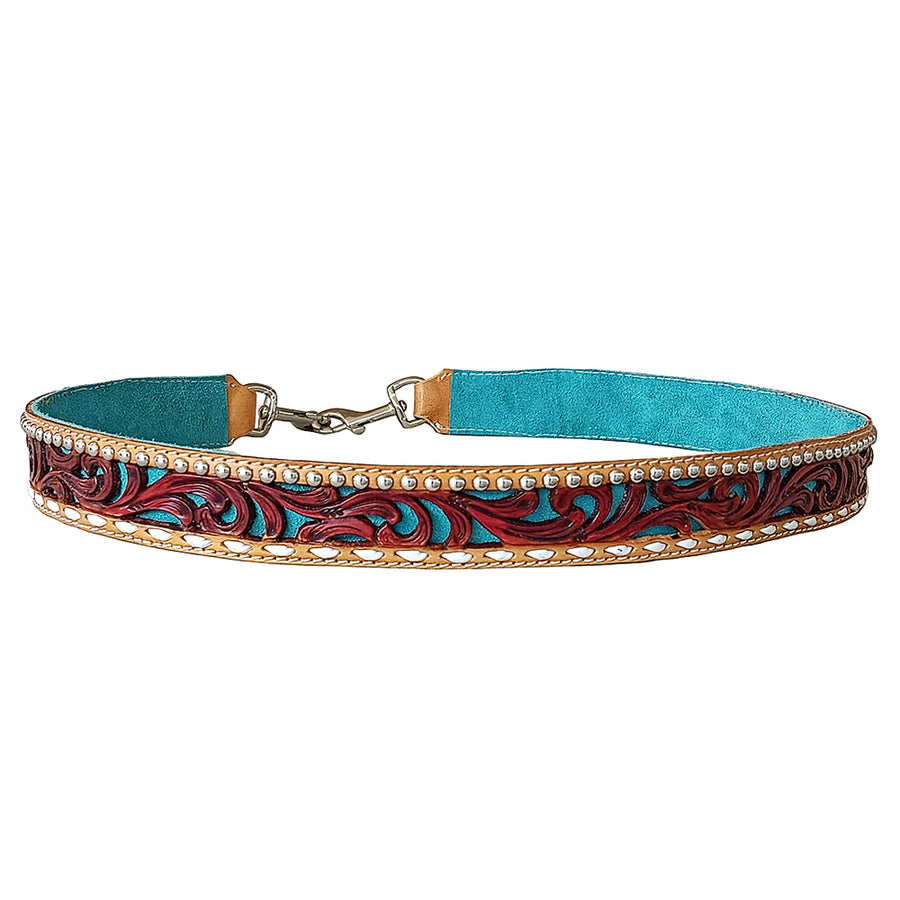 American Darling Hand Tooled Genuine Leather Crossbody Handle Strap for Bags Wallet Purse Clutch - Uhorse