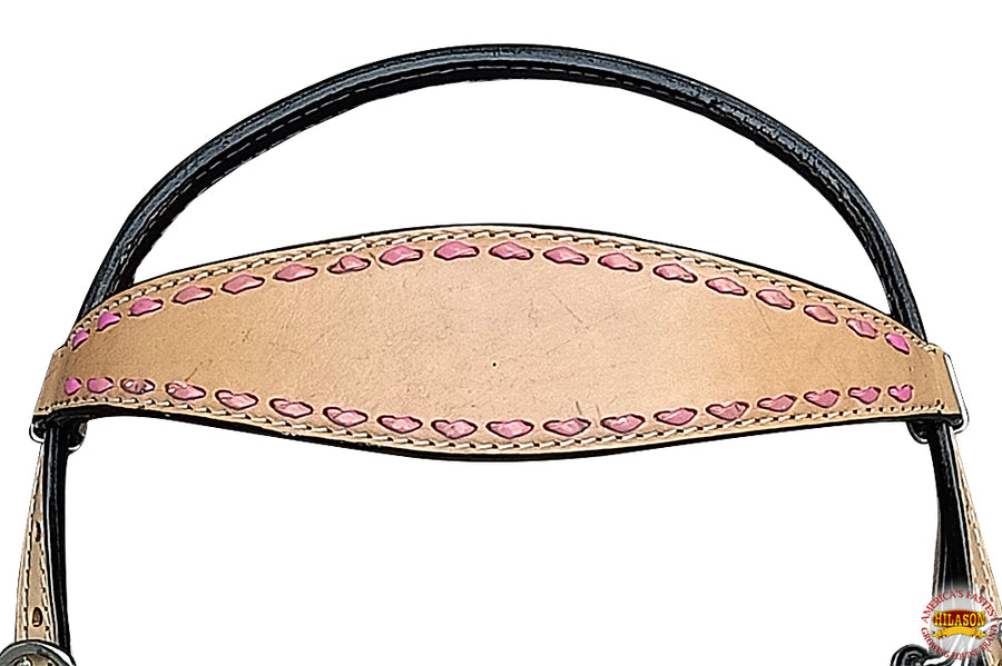 HILASON Western Horse Bridle Headstall Tack Tan American Leather