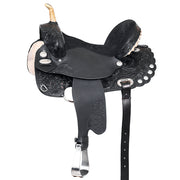 HILASON Western Horse Saddle American Leather Treeless Trail Barrel | for Horses