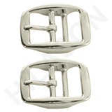 3/4 In Die Cast Double Bar Buckle Nickel Plated By Hilason