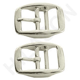 3/4 In Die Cast Double Bar Buckle Nickel Plated - Uhorse