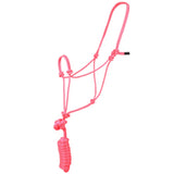8 Ft Hilason Horse Halter Basic Poly Rope With Lead Pink