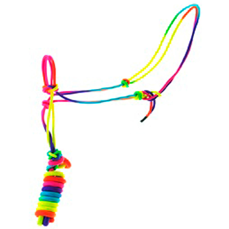 Colorful nylon training lead rope with stacked rings - Uhorse