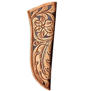 Tan Universal HILASON Full Grain Leather Flag Pole Saddle Holder Parades Ceremonies | Carrier Horse