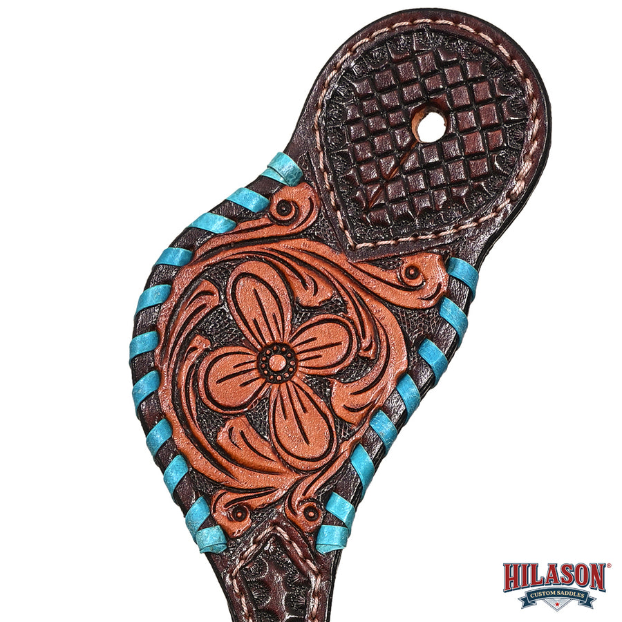 HILASON Hand-Tooled Leather Spur Straps for Men & Women – Western Design, Adjustable Fit