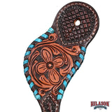 HILASON Hand-Tooled Leather Spur Straps for Men & Women – Western Design, Adjustable Fit