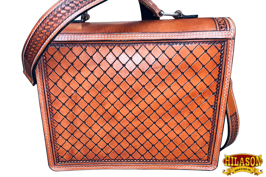 HILASON Heavy Duty Leather Briefcase Backpack Laptop Bag | Messenger for Men Handmade College Business Travel