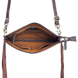 American Darling Small Crossbody Hand Tooled Hair On Genuine Leather Women Bag Western Handbag Purse