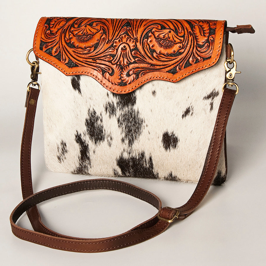 American Darling Hand Tooled Leather Envelope Bag - Uhorse
