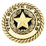 Pack Of 2 1-1/4 In Western Texas Seal Concho Round Shape Brass Plated - Uhorse