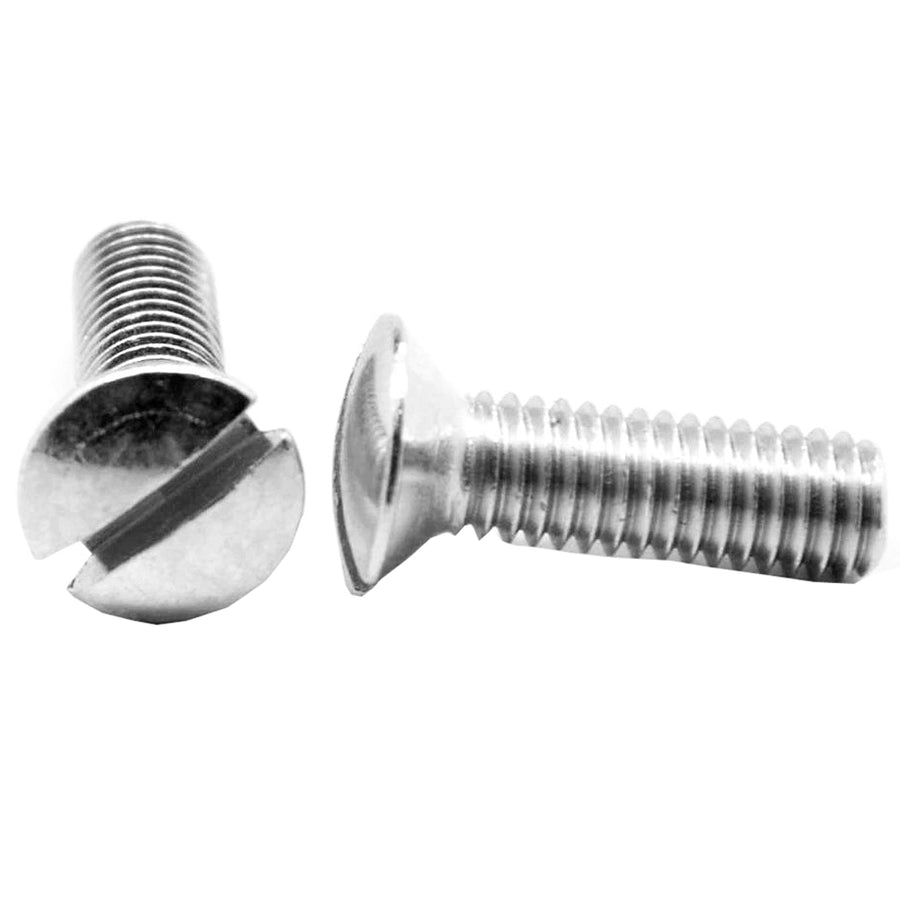 1 1/4 in Set Of 2 Hilason Slotted Round Head Screws Stainless Steel - Uhorse