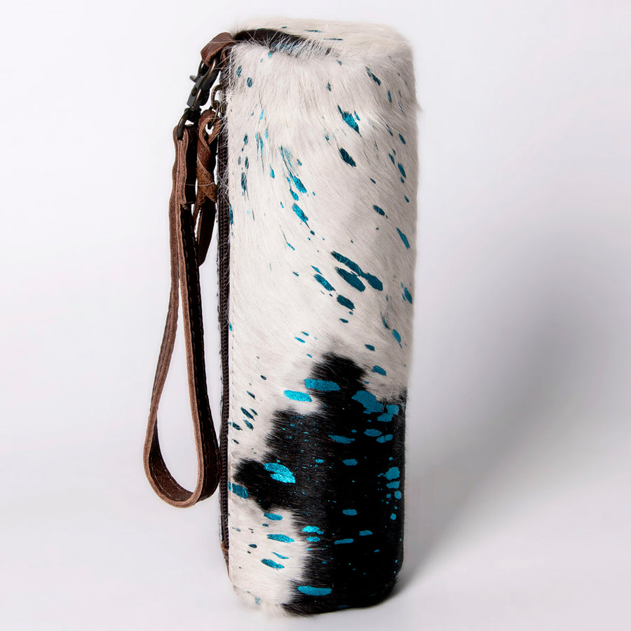 American Darling Wristlet Bag Handcrafted from Hair-On Cowhide & Genuine Leather with YKK Zipper and Wrist Strap