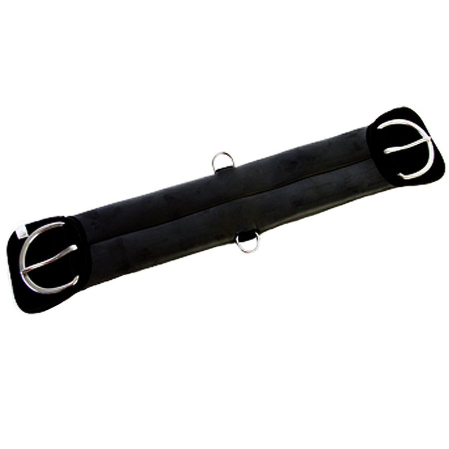 28 In Hilason Western Neoprene Horse Cinch Girth Nickel Buckle Black - Uhorse