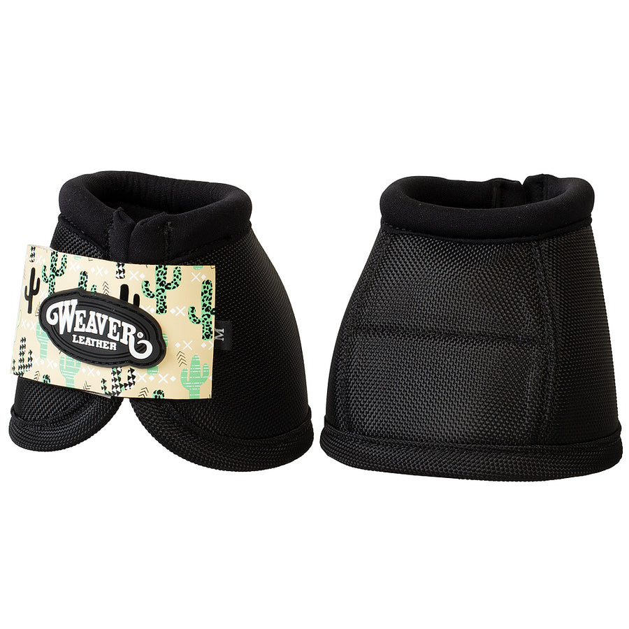 Medium Weaver Leather H. Bell Boots Ballistic No Turn Black Cactus – by Hilason – Cowboy and equestrian accessories