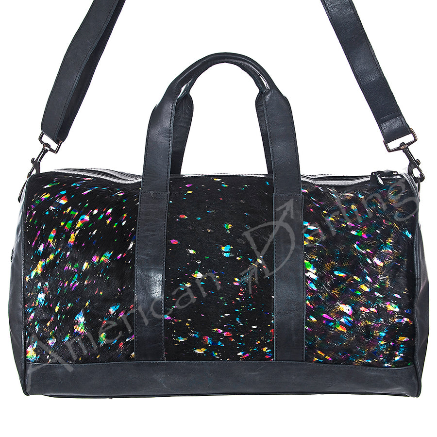 American Darling Duffel Hair On Genuine Leather Western Women Bag | Handbag Duffel Weekend Travel Bags for - Uhorse