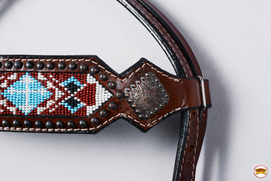 HILASON Western Horse Headstall American Leather Brown | Bridle