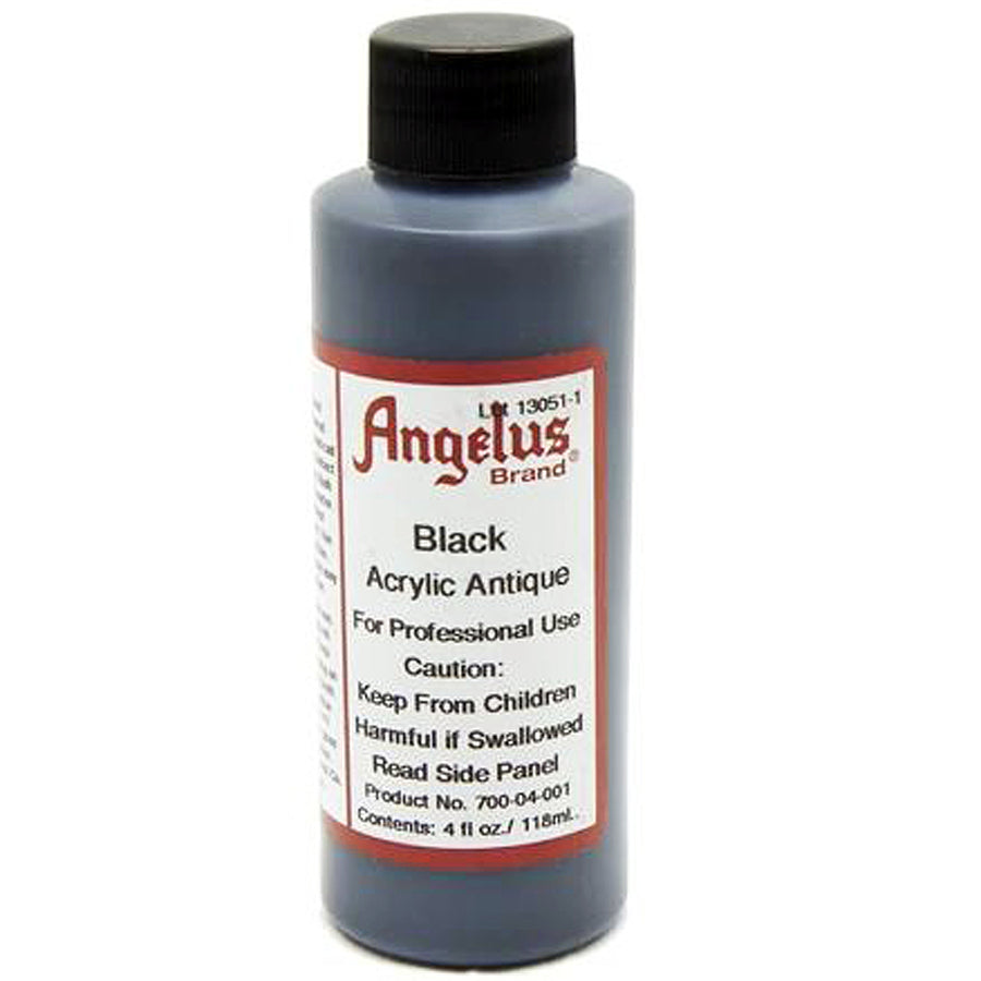 Dark brown acrylic antique paint bottle - Uhorse